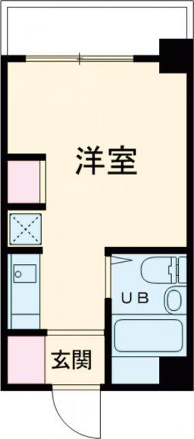 アパルトマン成合(ワンルーム/2階)の間取り写真