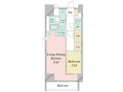 CONDE葵一丁目(1LDK/2階)の間取り写真