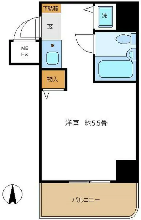 ロワレール横浜西壱番館 2階階 間取り