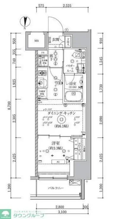 アルテシモ クレルトルテ 3階階 間取り