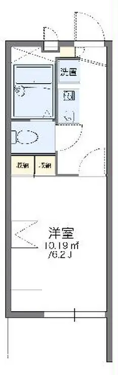 レオパレスグランプラス 3階階 間取り