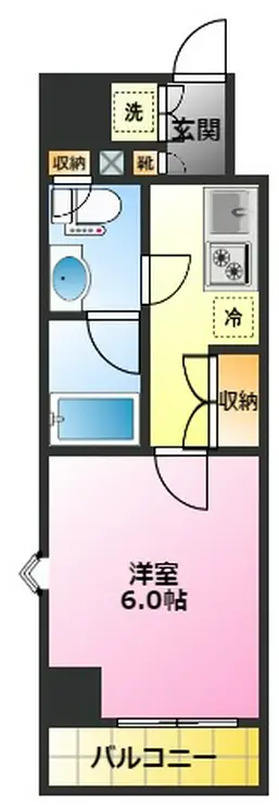 ルーブル新丸子 2階階 間取り