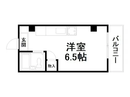 シティヴィラ法然院(1K/2階)の間取り写真