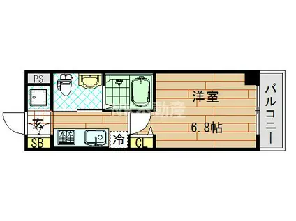 Mプラザ小阪駅前(1K/7階)の間取り写真