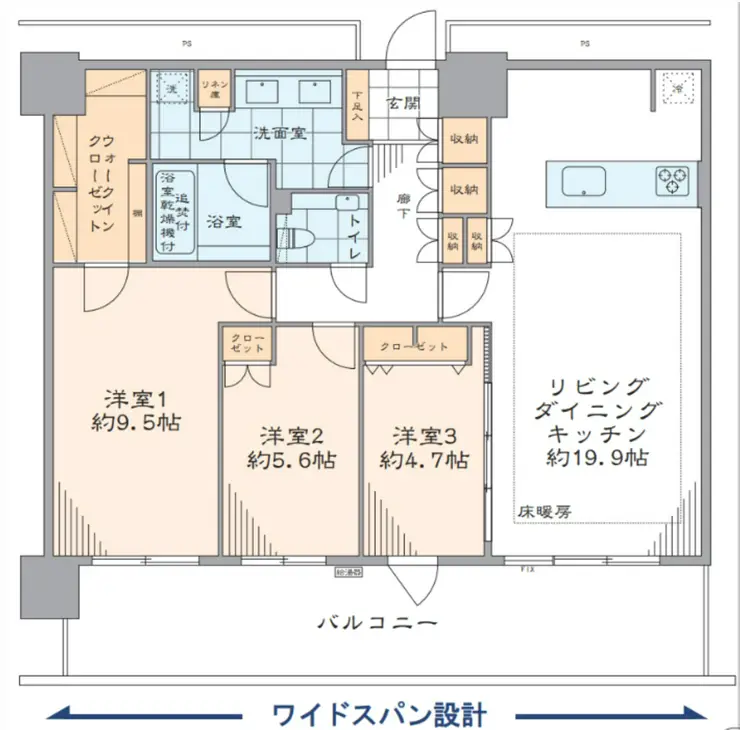 パークタワー品川ベイワード 16階階 間取り