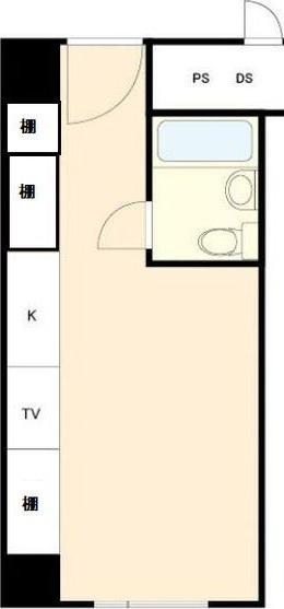 トーカン名古屋キャステール(ワンルーム/4階)の間取り写真