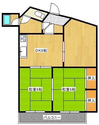 エルム足立(3DK/3階)の間取り写真