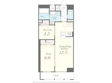 JPT RESIDENCE(2LDK/12階)の間取り写真