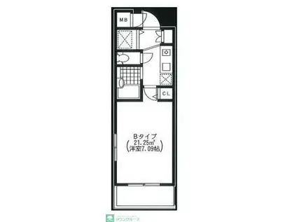 GROWS横浜妙蓮寺(1K/2階)の間取り写真