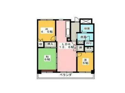 アーバンドエル西春駅前(3LDK/8階)の間取り写真