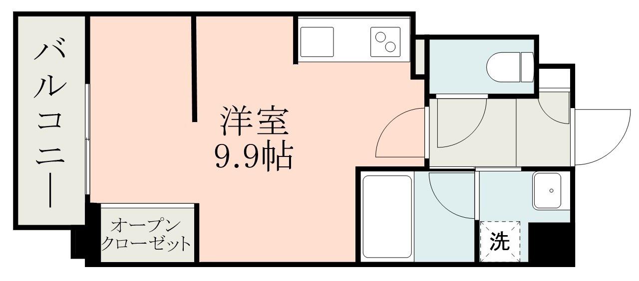 SE PLUS南林寺(ワンルーム/5階)の間取り写真