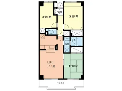 リヴェール湘南(3LDK/3階)の間取り写真