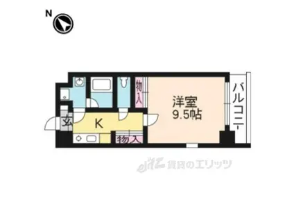 エンゼルプラザ瀬田駅前(1K/2階)の間取り写真