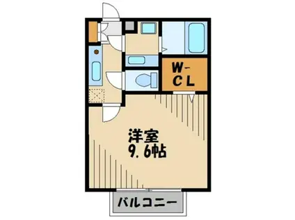 プレジオ(1K/1階)の間取り写真