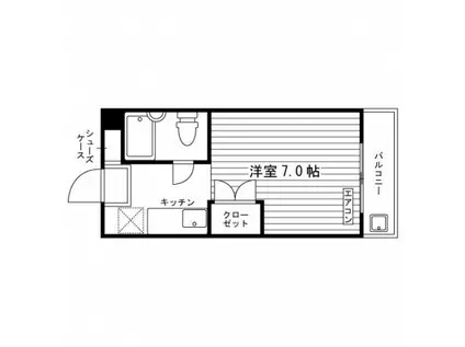 京都風鶏館(ワンルーム/2階)の間取り写真