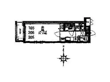 フューチャーTOKYO(1K/3階)の間取り写真