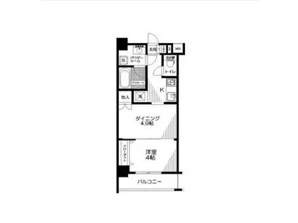 日神デュオステージ押上(1DK/1階)の間取り写真