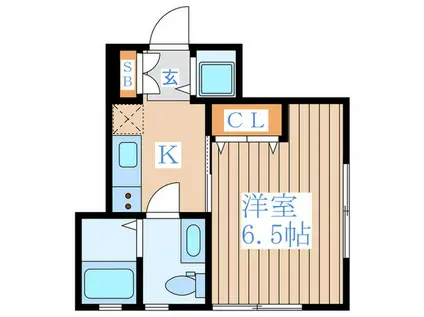 ラーク阿佐谷(1K/1階)の間取り写真