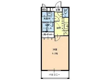 フジパレス北清水町III番館(1K/1階)の間取り写真