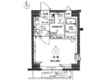 アプレシティ三ノ輪(1K/5階)の間取り写真