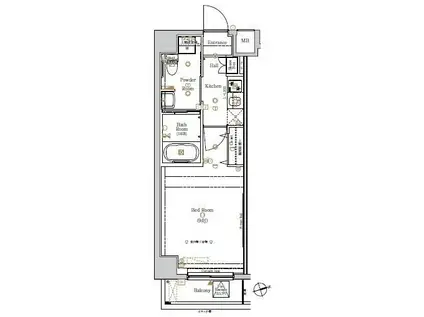 ラフィスタ野方(1K/6階)の間取り写真