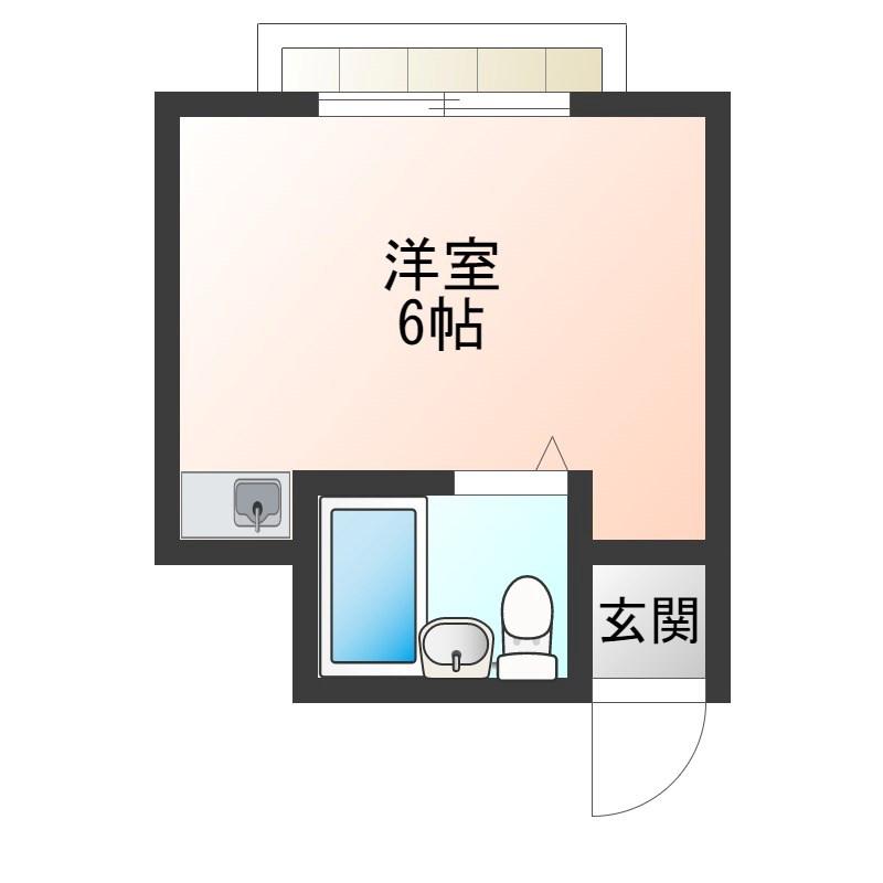 ゼロジー・ブロック(ワンルーム/3階)の間取り写真
