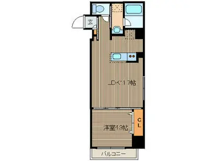 フロントコート大通公園(1LDK/10階)の間取り写真