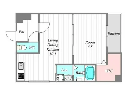フジパレス今津中五丁目A棟(1LDK/2階)の間取り写真