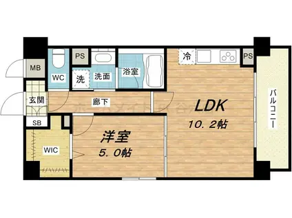 サンクレスト(1LDK/2階)の間取り写真