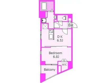 バックウィートタナカ(1DK/5階)の間取り写真