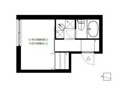 SE11611(1K/2階)の間取り写真