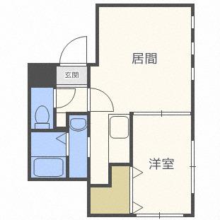 MAGARI(1LDK/2階)の間取り写真