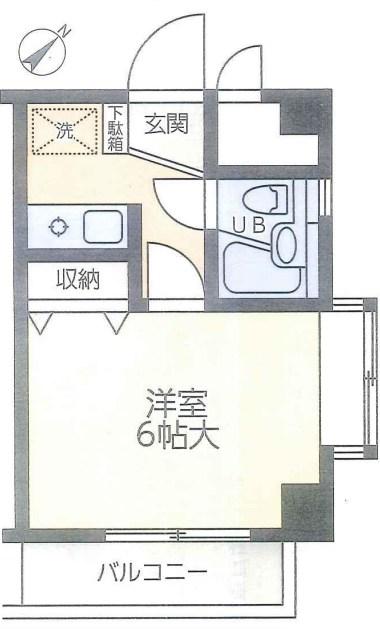 朝日プラザ戸塚アネックス(1K/4階)の間取り写真