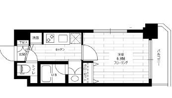 ステージファースト白山II(1K/5階)の間取り写真