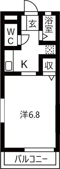プルミエールメゾン(1K/3階)の間取り写真