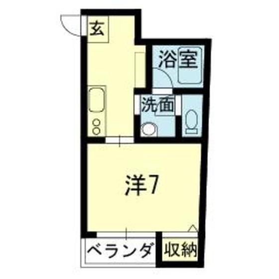 エステートピア水道町(1K/3階)の間取り写真