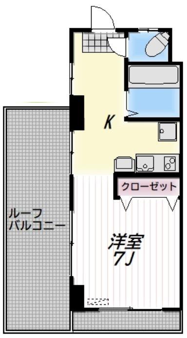 LOUIS(1K/5階)の間取り写真