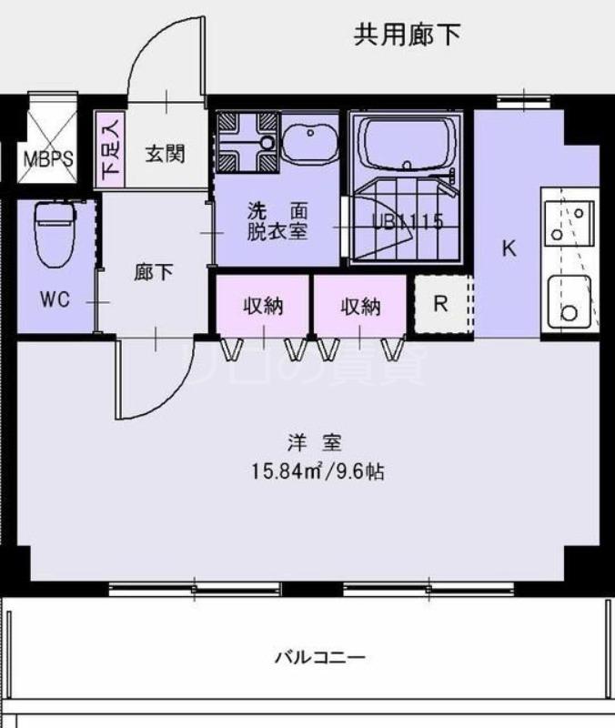 CASA CAMINO(1K/1階)の間取り写真
