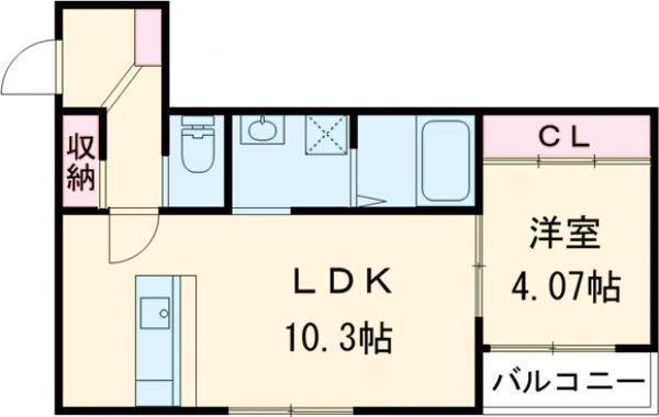 GRAND COURT 01(1LDK/1階)の間取り写真