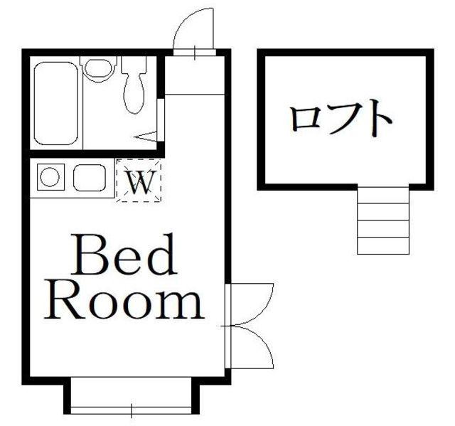 ライフピアマーチ(ワンルーム/2階)の間取り写真