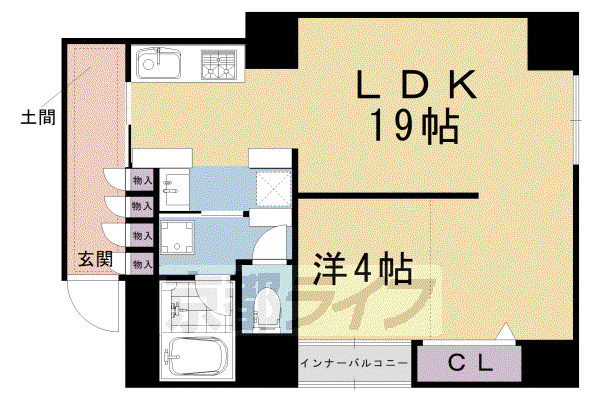  A-TERRACE(1LDK/2階)の間取り写真