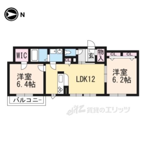 シャーメゾンアミティエ(2LDK/3階)の間取り写真