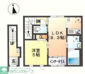プティ・マタン 102(1LDK/2階)の間取り写真