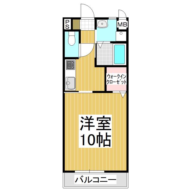 RAFFINE三石(1K/1階)の間取り写真