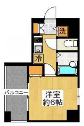 エクシム東日本橋(1K/12階)の間取り写真