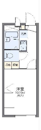 レオパレスステージ(1K/1階)の間取り写真