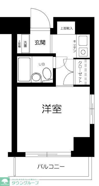 菱和パレス神楽坂(ワンルーム/4階)の間取り写真