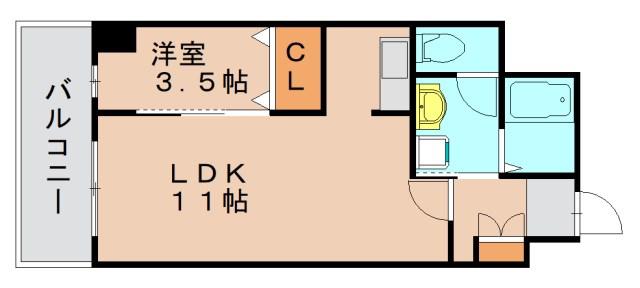 グランアミティエ(1LDK/2階)の間取り写真