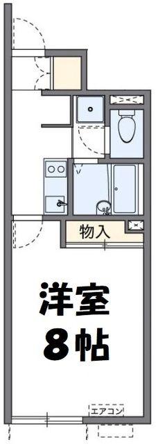 レオネクストAVENIR(1K/1階)の間取り写真