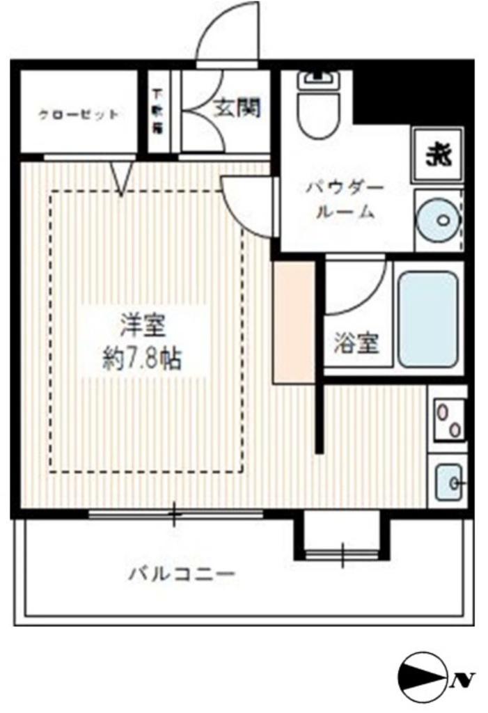 ヴィーヴ本郷(ワンルーム/4階)の間取り写真